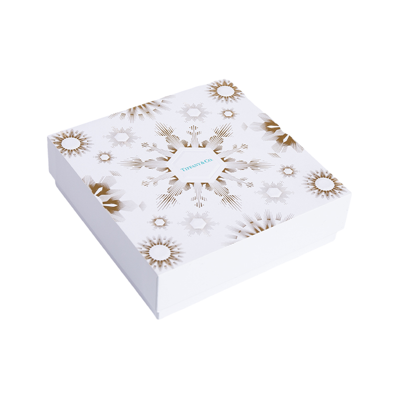 Caja de regalo personalizada de Navidad y Año Nuevo chino con tapa