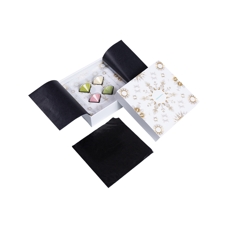 Caja de regalo personalizada de Navidad y Año Nuevo chino con tapa