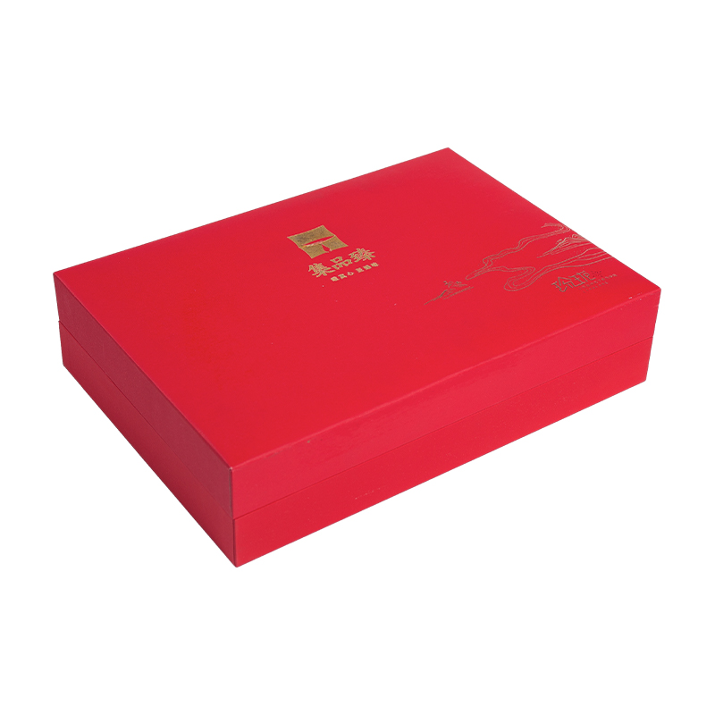 Caja de regalo personalizada de Navidad y Año Nuevo chino con tapa