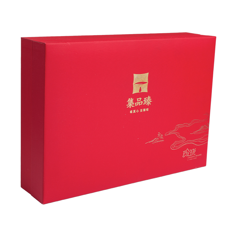 Caja de regalo personalizada de Navidad y Año Nuevo chino con tapa