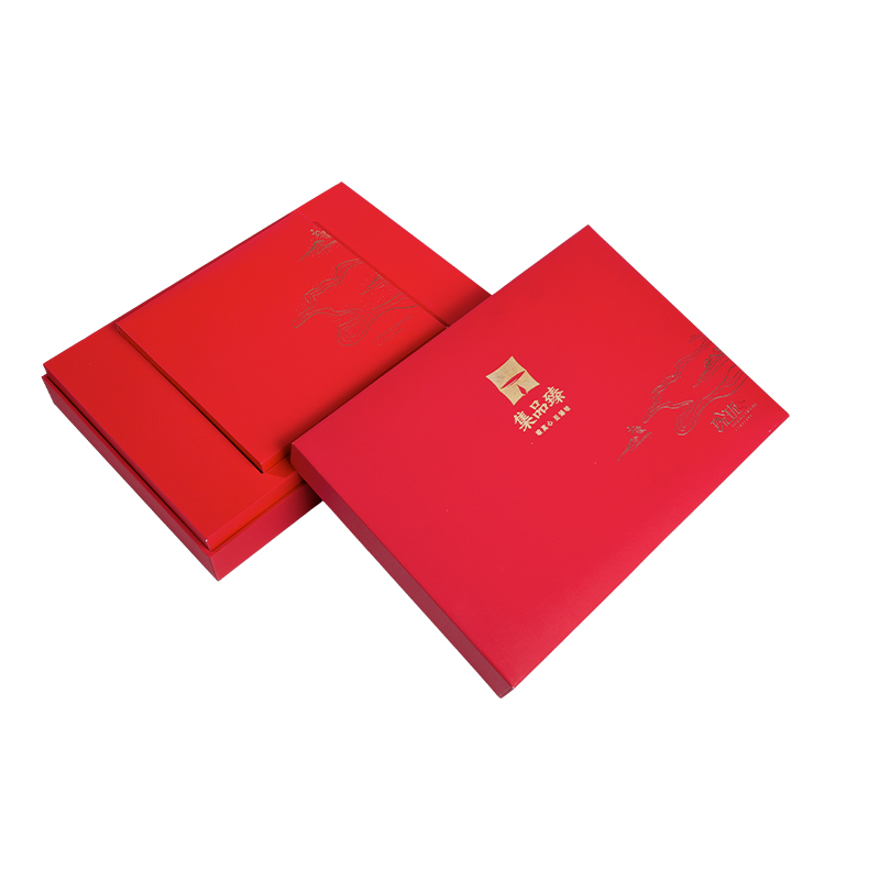 Caja de regalo personalizada de Navidad y Año Nuevo chino con tapa