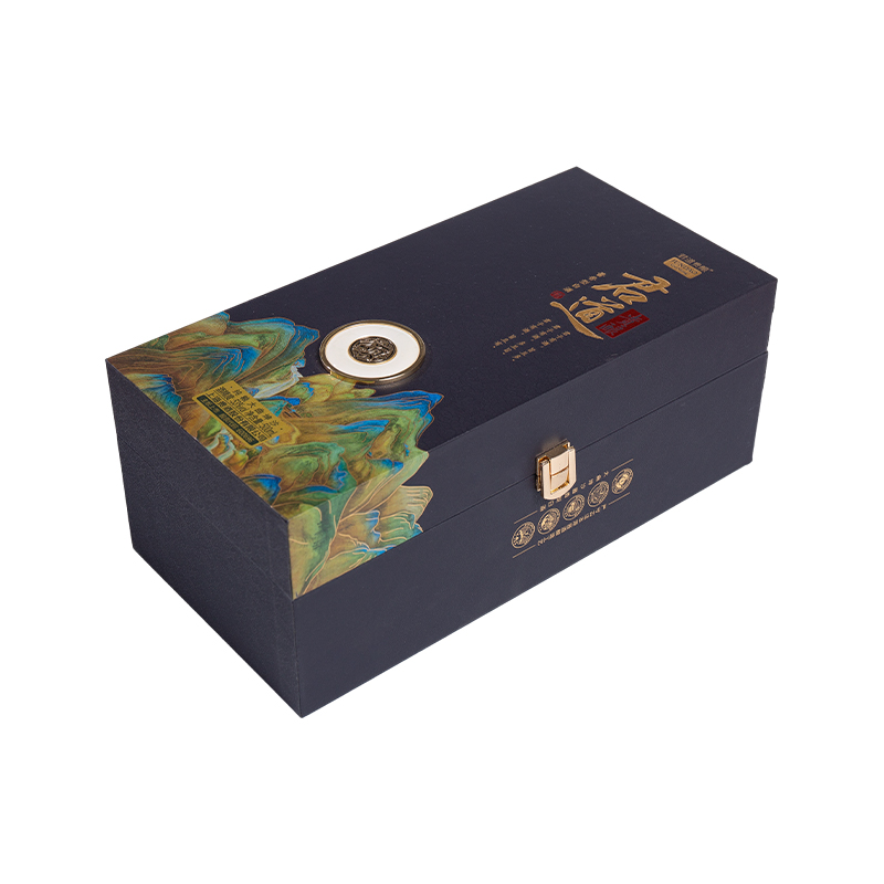 Caja de regalo de joyería de reloj de lujo con estuche duro magnético