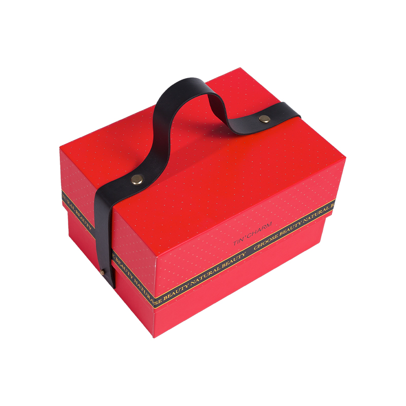 Caja de regalo personalizada de Navidad y Año Nuevo chino con tapa