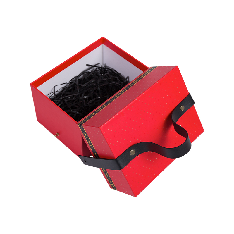 Caja de regalo personalizada de Navidad y Año Nuevo chino con tapa