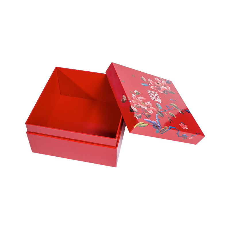Caja de regalo personalizada de Navidad y Año Nuevo chino con tapa