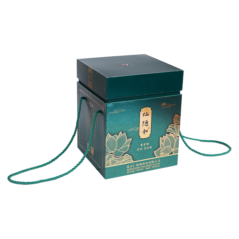 Caja de regalo personalizada de Navidad y Año Nuevo chino con tapa