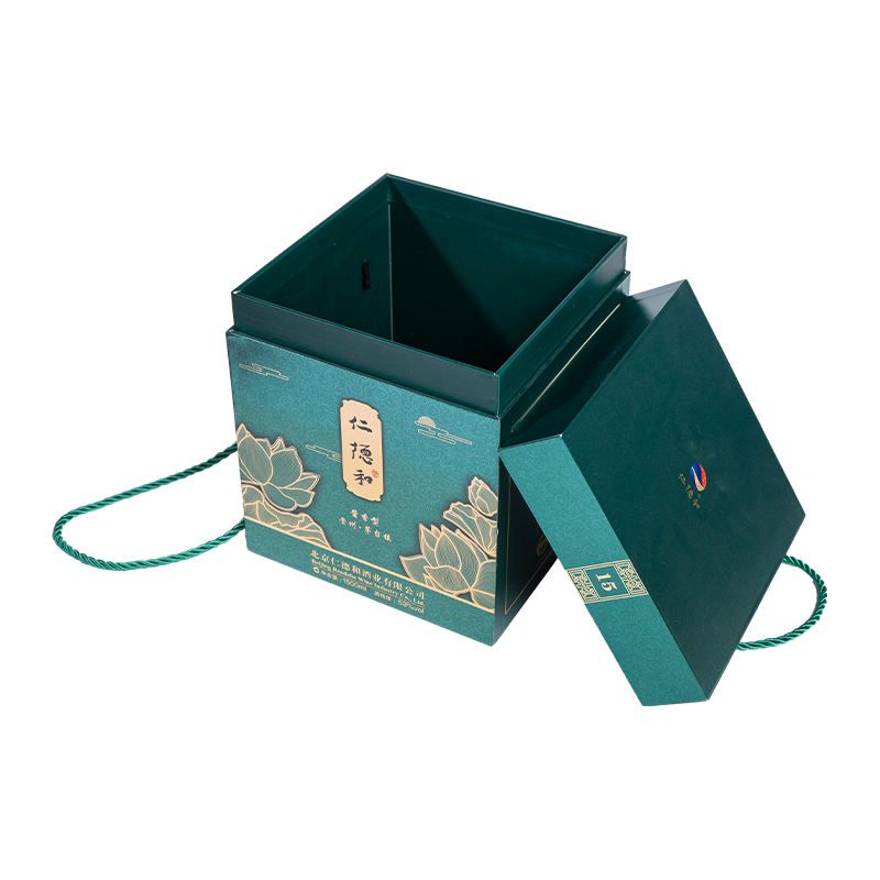 Caja de regalo personalizada de Navidad y Año Nuevo chino con tapa